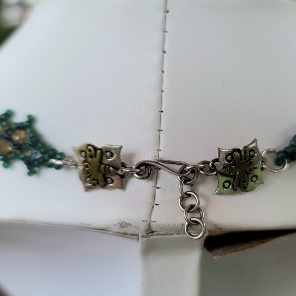 Beaded Custom Handwoven Crystal Necklace - Picture 5 of 7